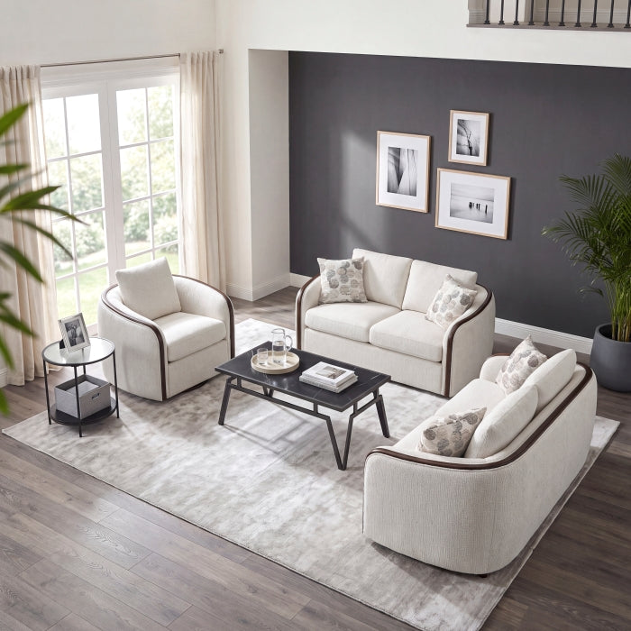 Loom White Sofa