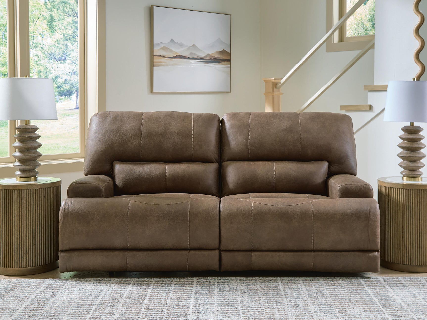 Time-Piece Earth Power Reclining Sofa