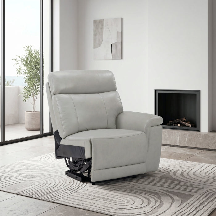 Celestia Beige Power Right Side Reclining Chair With Power Headrest And Charging Ports