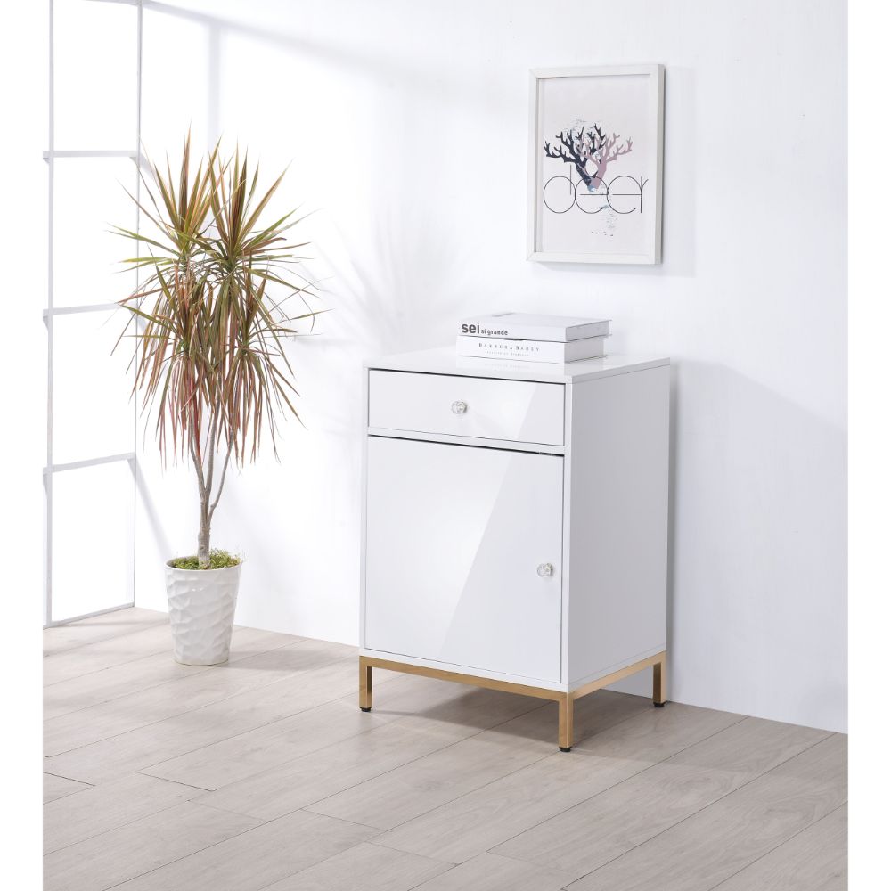 Ottey White/Gold Cabinet