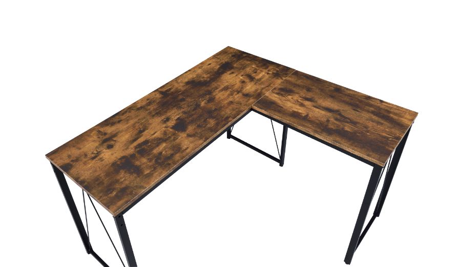 Zetri Weathered Oak/Black Writing Desk