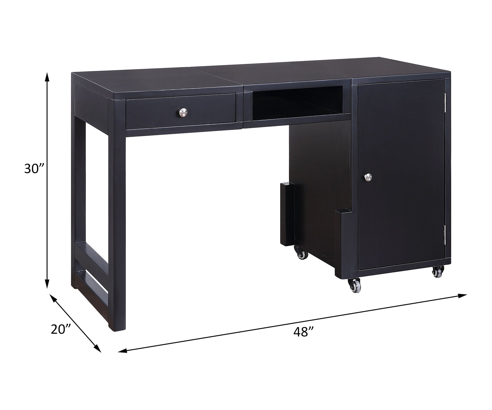 Kaniel Black Desk (Convertible)