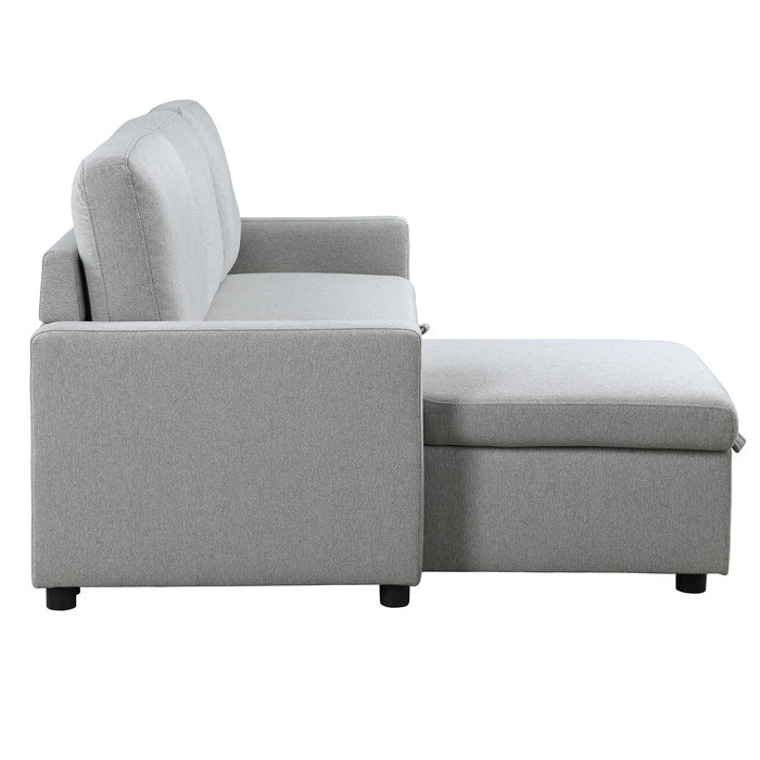 Brandolyn Gray 2-Piece Reversible Sectional Pull-Out Bed