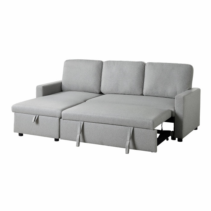 Brandolyn Gray 2-Piece Reversible Sectional Pull-Out Bed