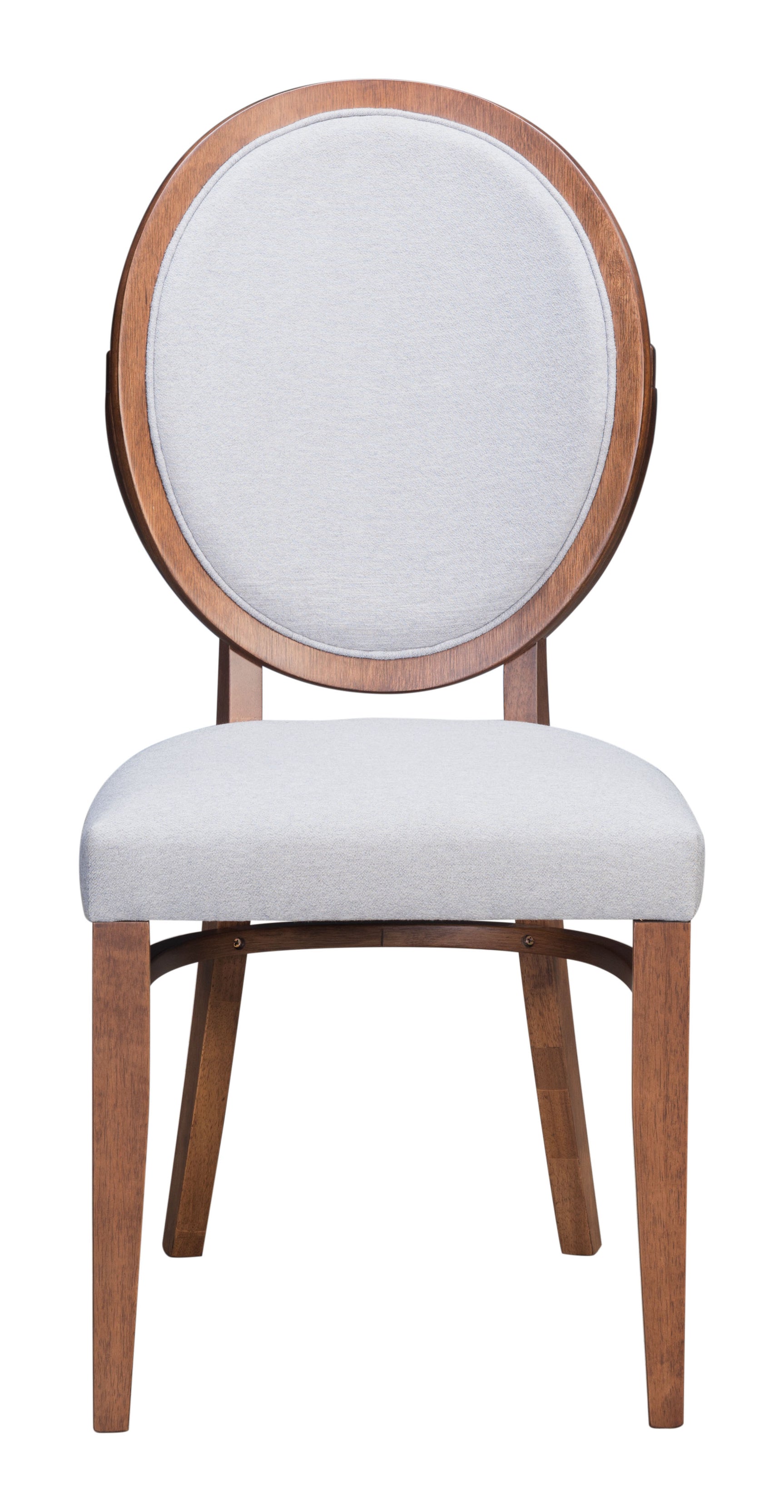Regents Walnut & Light Gray Dining Chair (Set of 2)