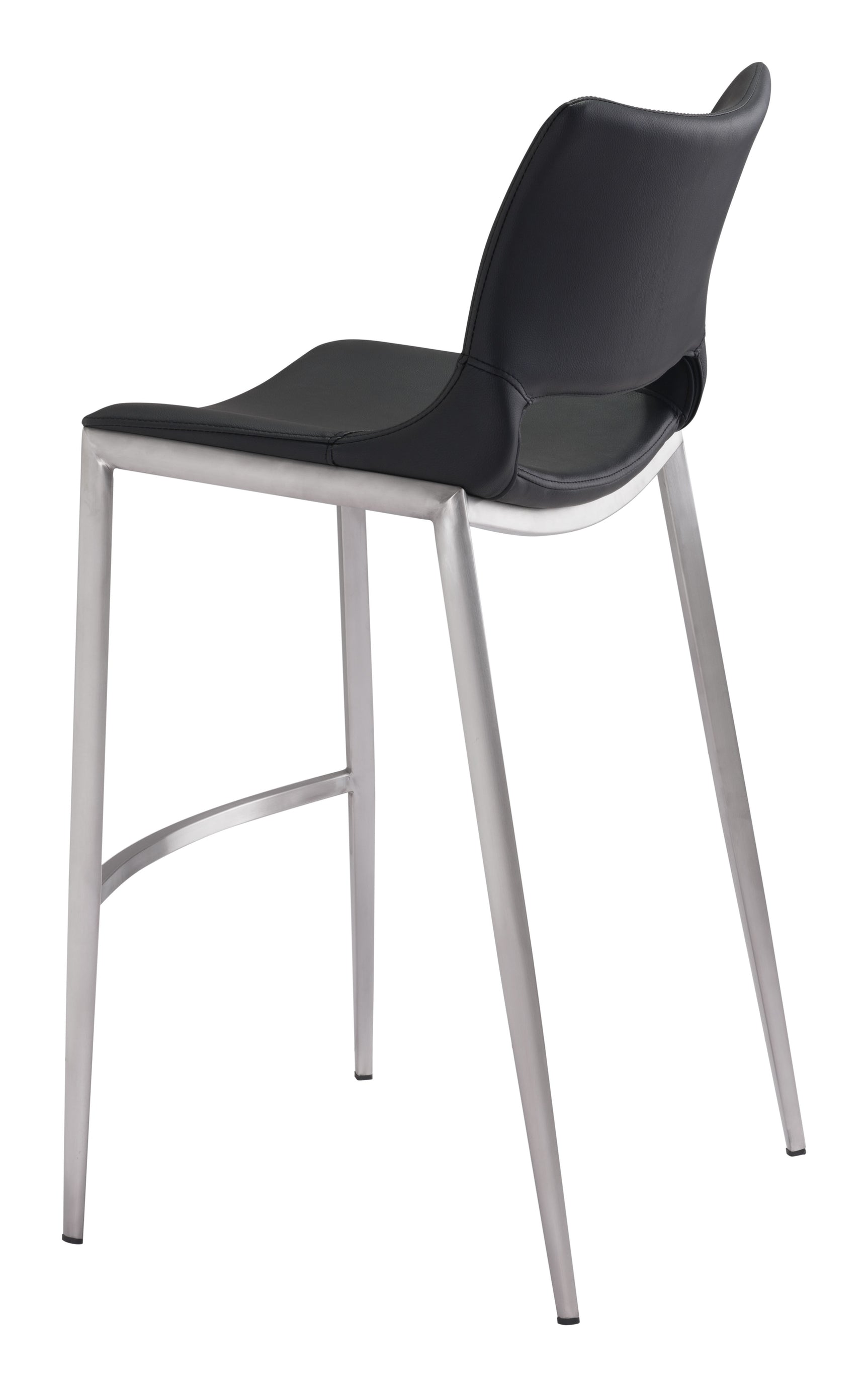 Ace Black & Silver Barstool (Set of 2)