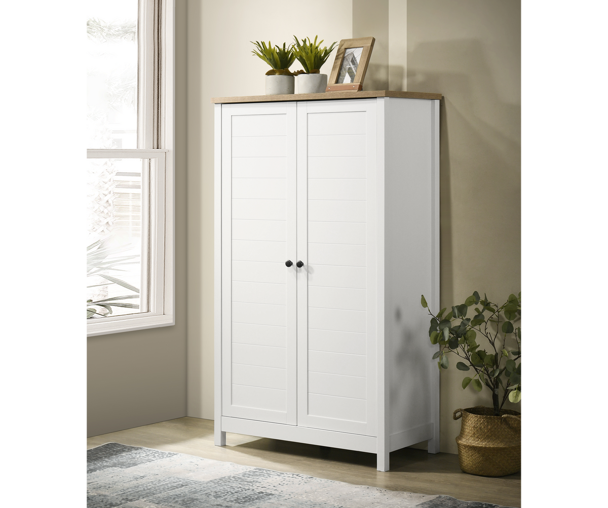 Claire White 35"W Storage Cabinet