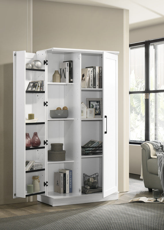 Lincoln White 35"W Storage Cabinet