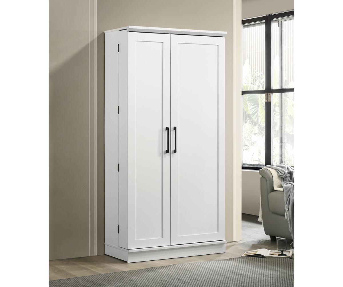 Lincoln White 35"W Storage Cabinet