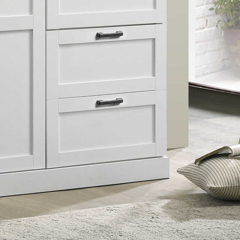 Aubree White 40"W Wardrobe Armoire