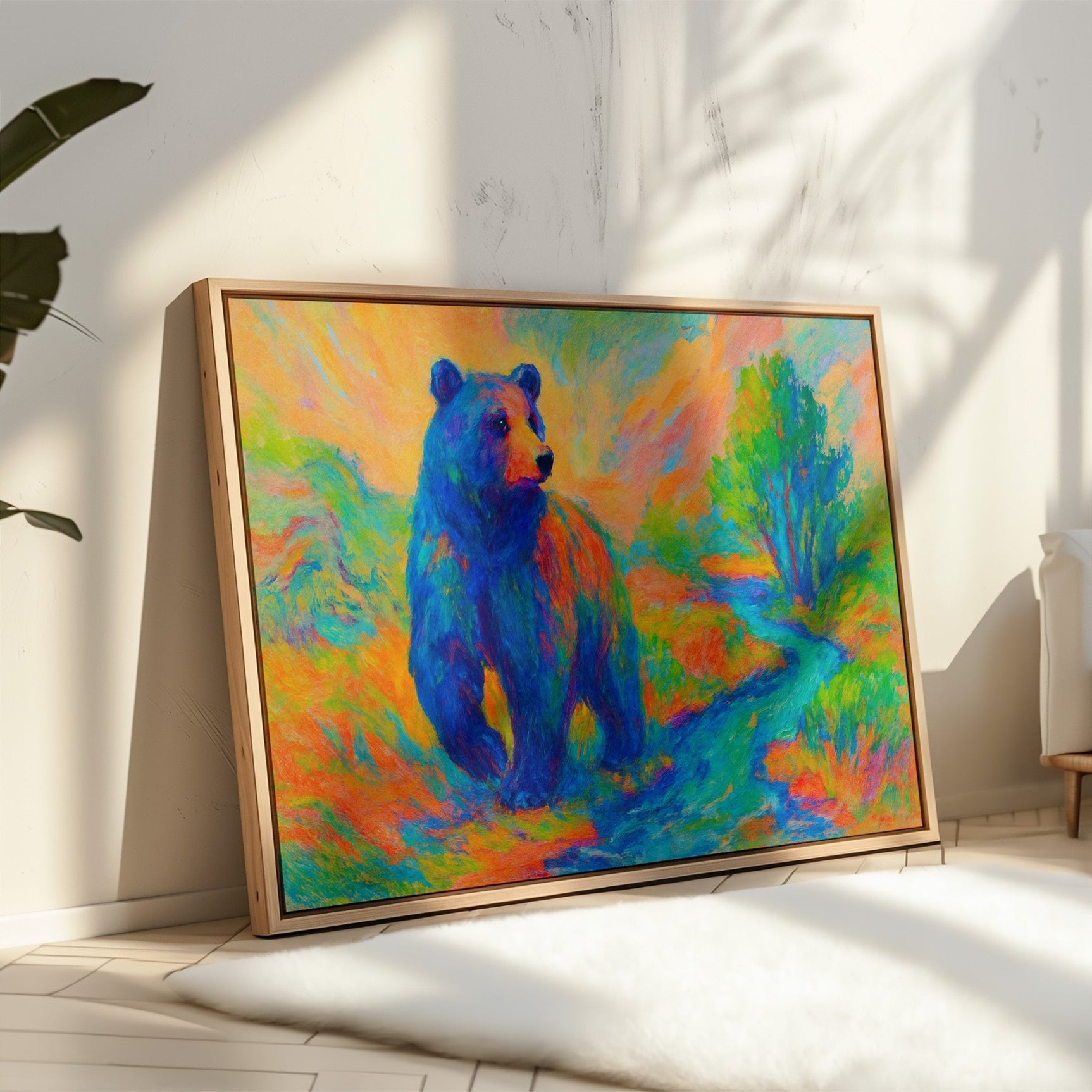 Chromatic Bear by the Riverbend