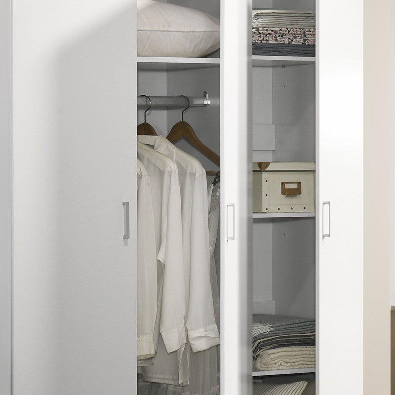 Declan White 46"W Wardrobe Armoire