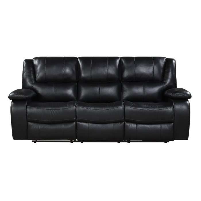 Ellicott Black Double Reclining Sofa