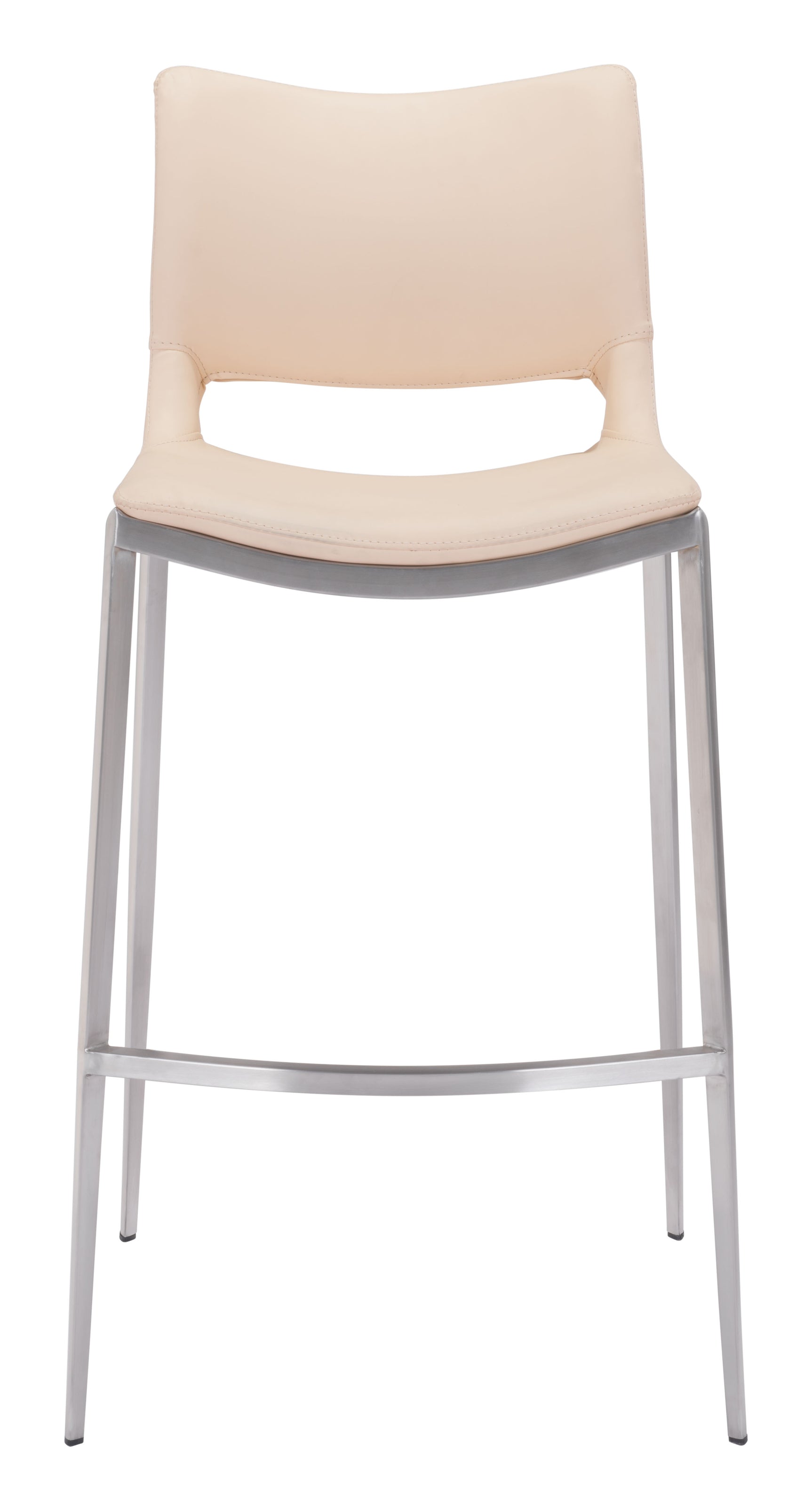 Ace Light Pink & Silver Barstool (Set of 2)