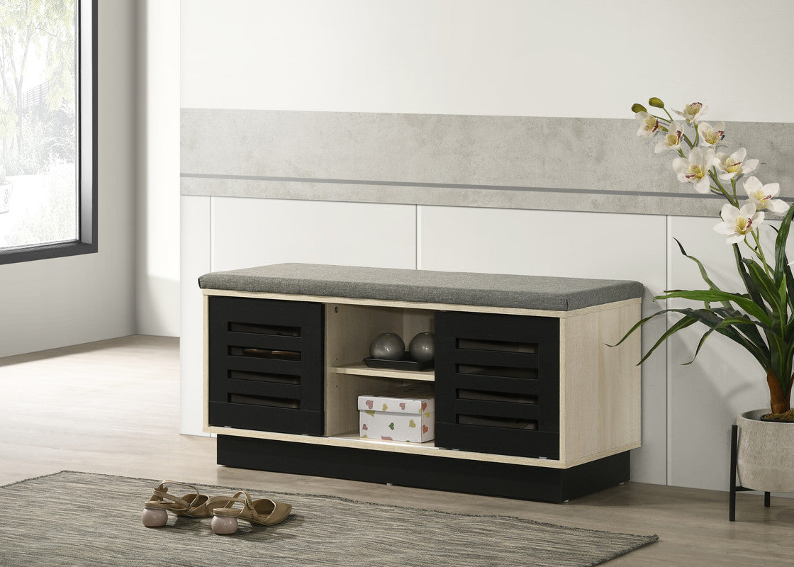 Brett Oak 38.5"W Shoe Cabinet