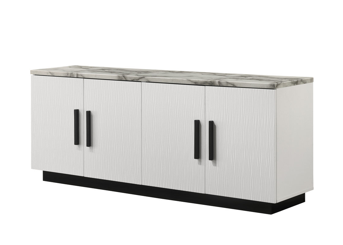 Matilda White 63"W Console Table