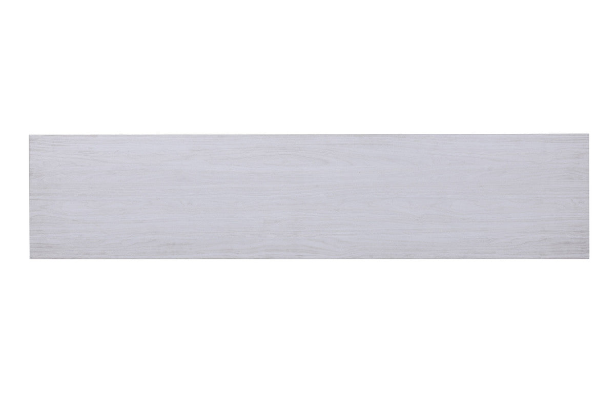 Terra White Walnut 70"W Fireplace TV Stand