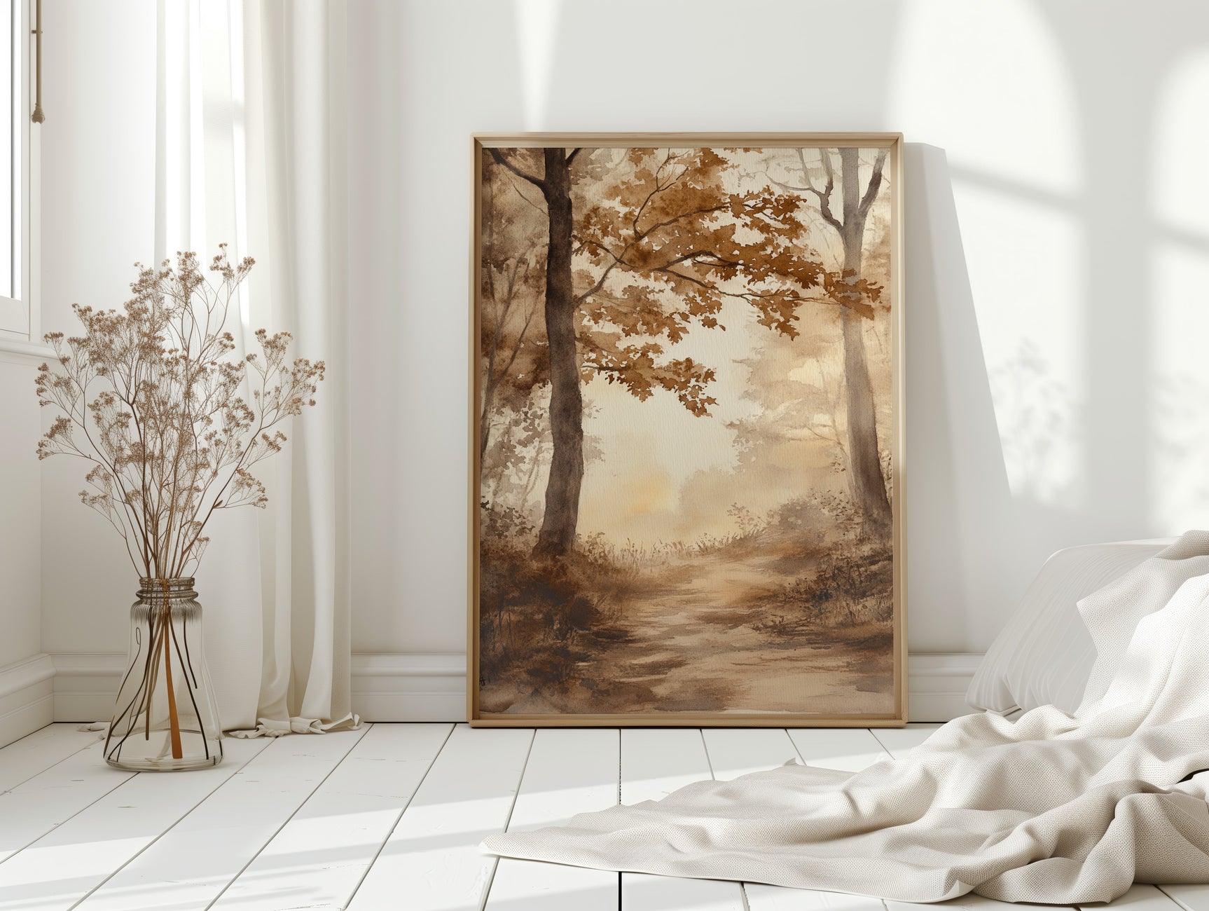 Pathways Through Golden Haze