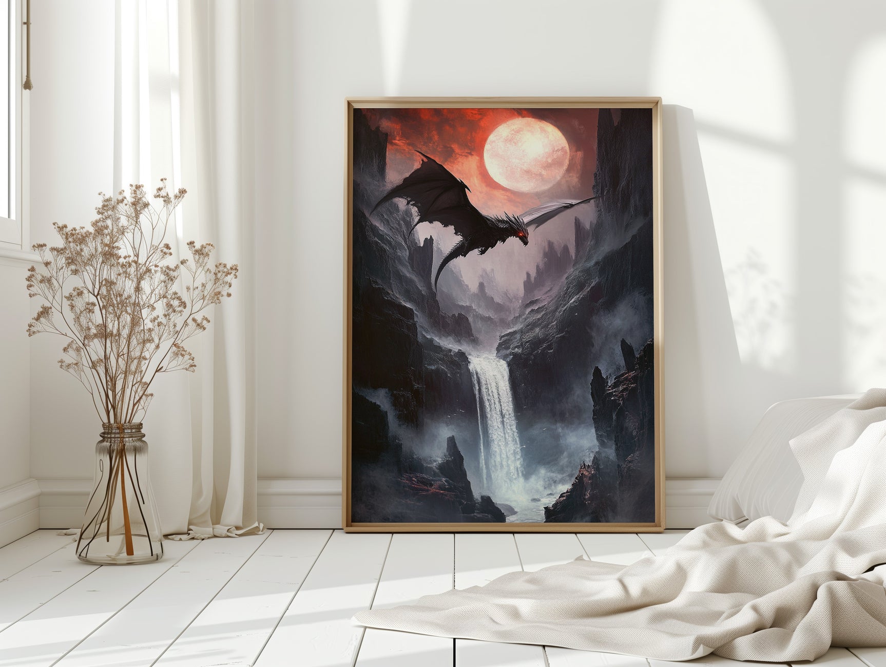 Beneath the Blood Moon's Flight