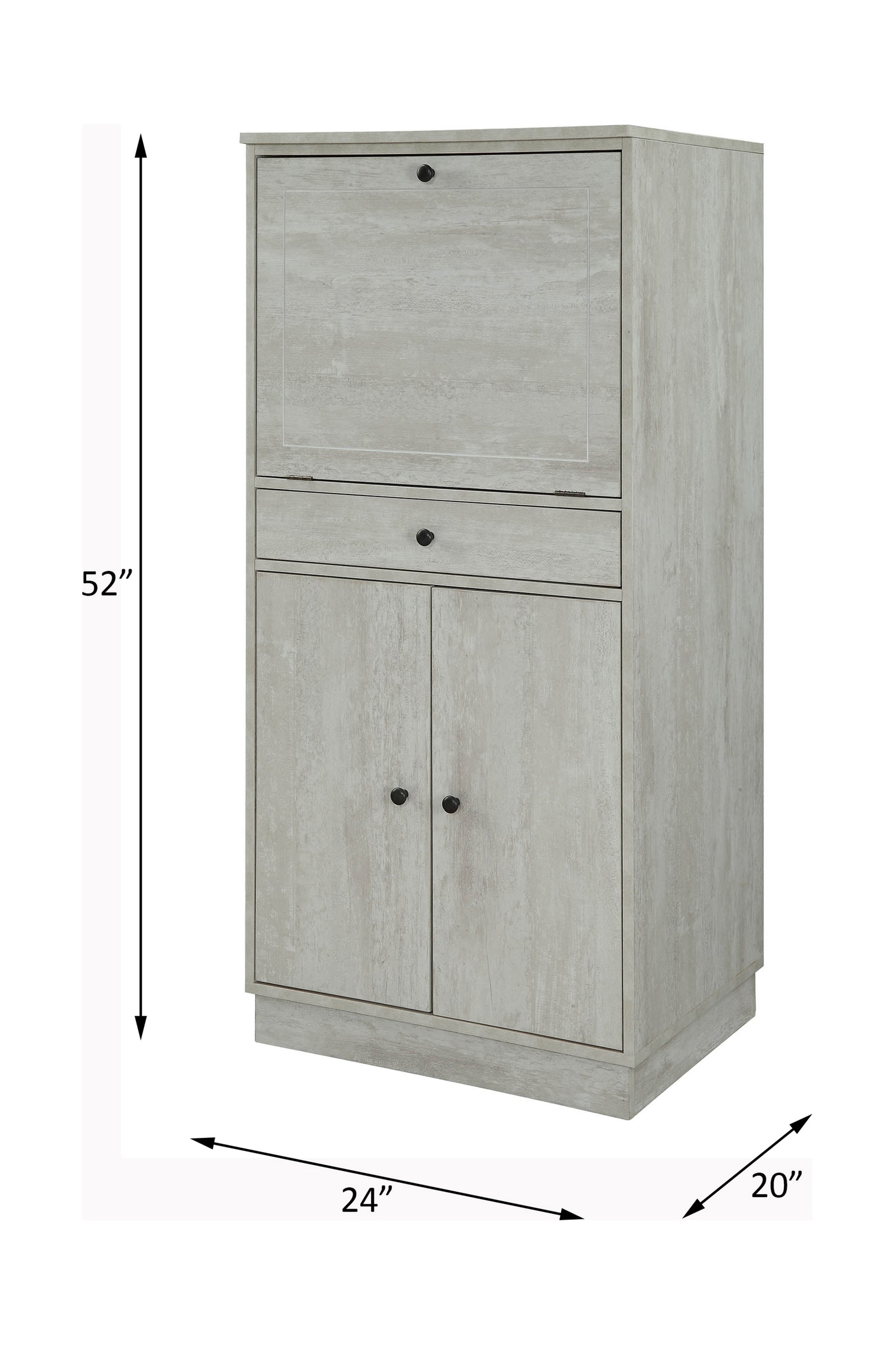 Wiesta Antique White Wine Cabinet