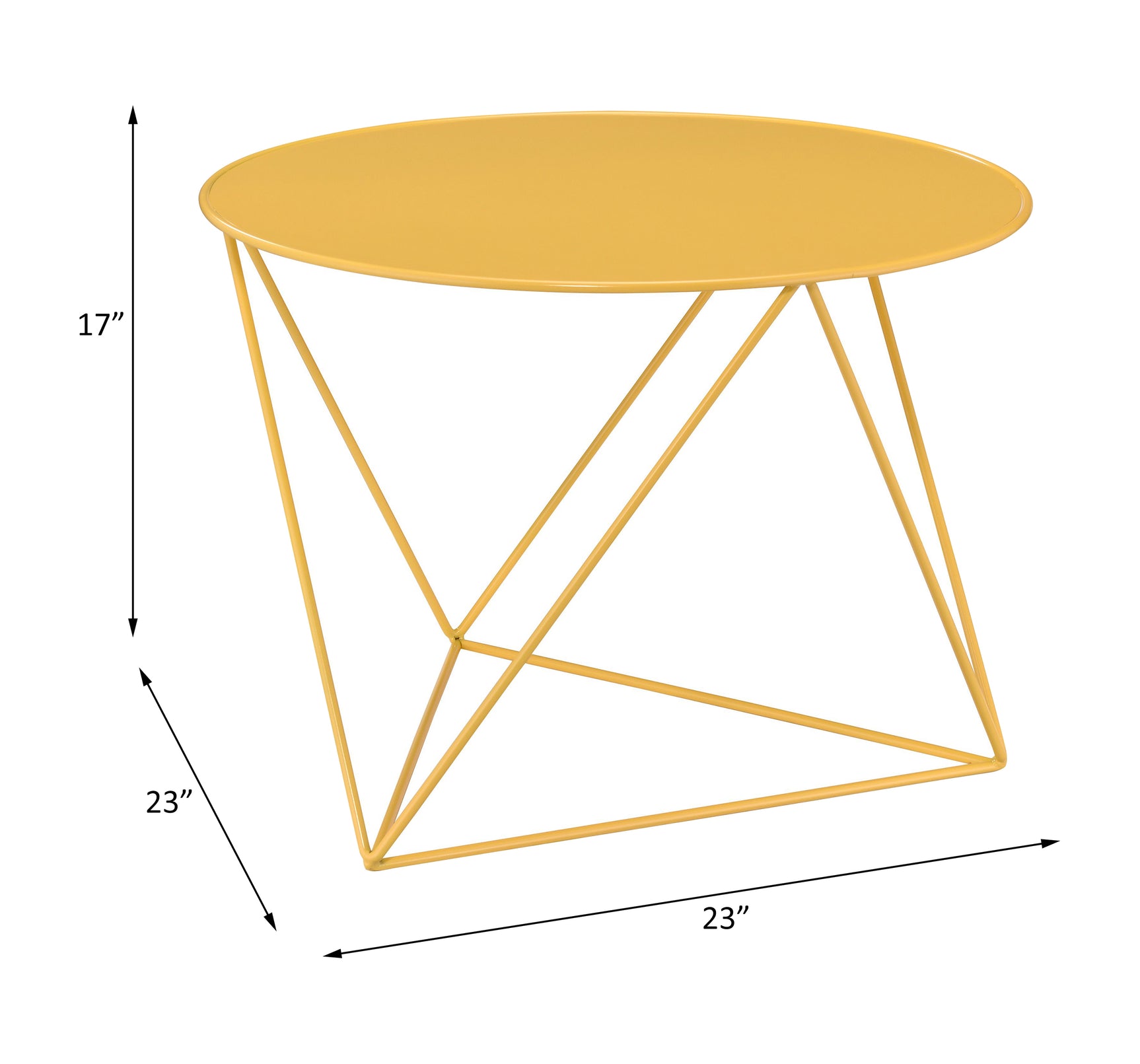 Epidia Yellow Accent Table