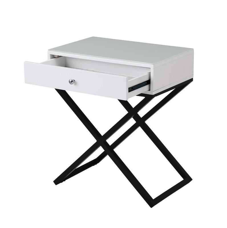 Koda White 23"W Nightstand