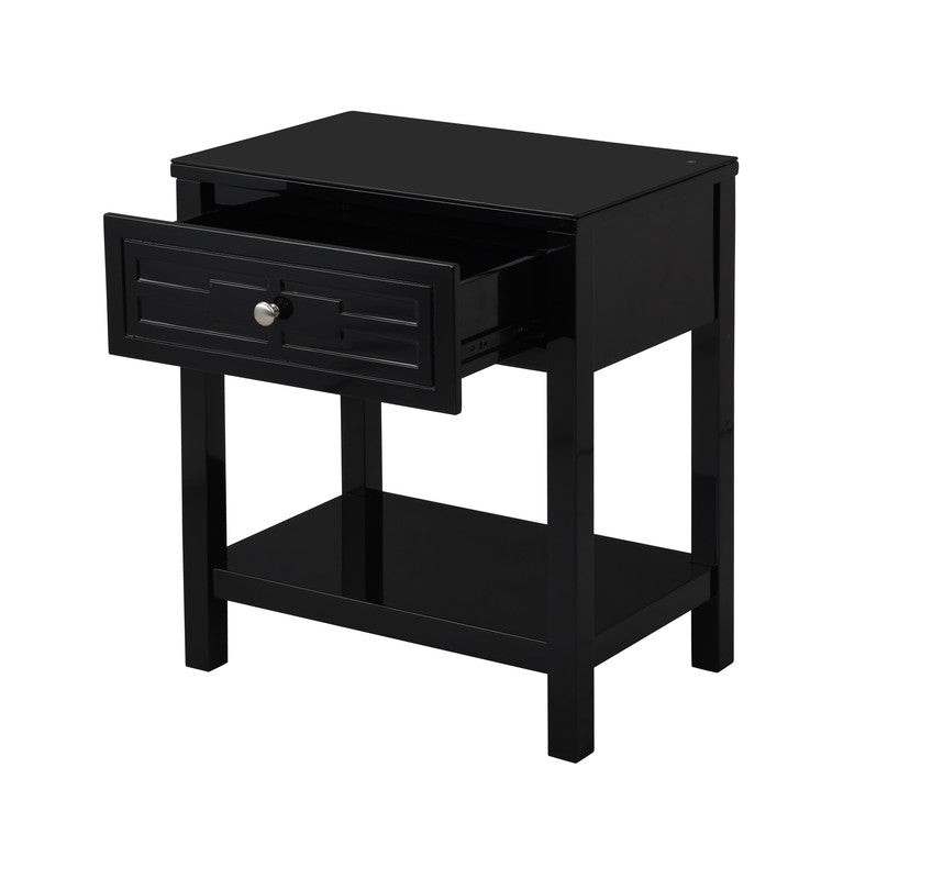 Dylan Black 23"W Nightstand