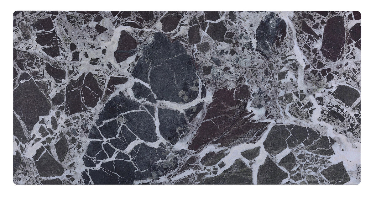 Landon Black Marble 47"W Coffee Table