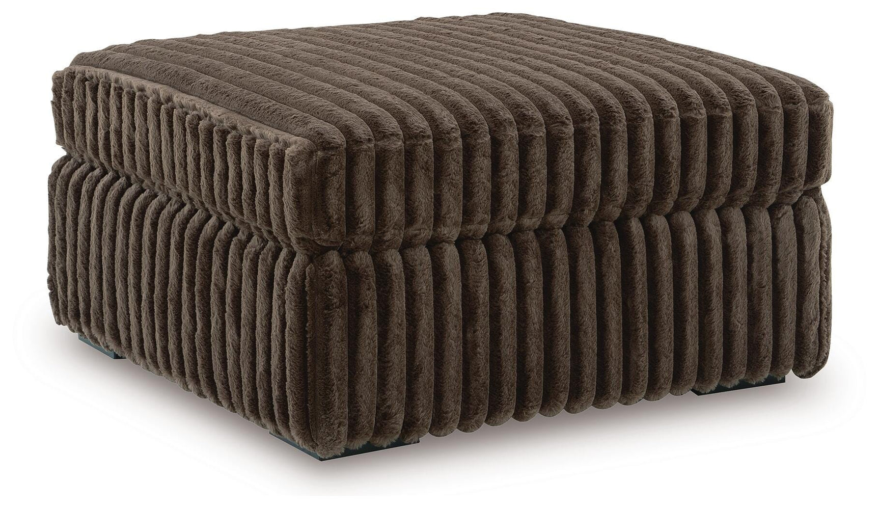 Midnight-Madness Chocolate 3-Piece Sectional, Oversized Chair and Ottoman (Online Special Price)