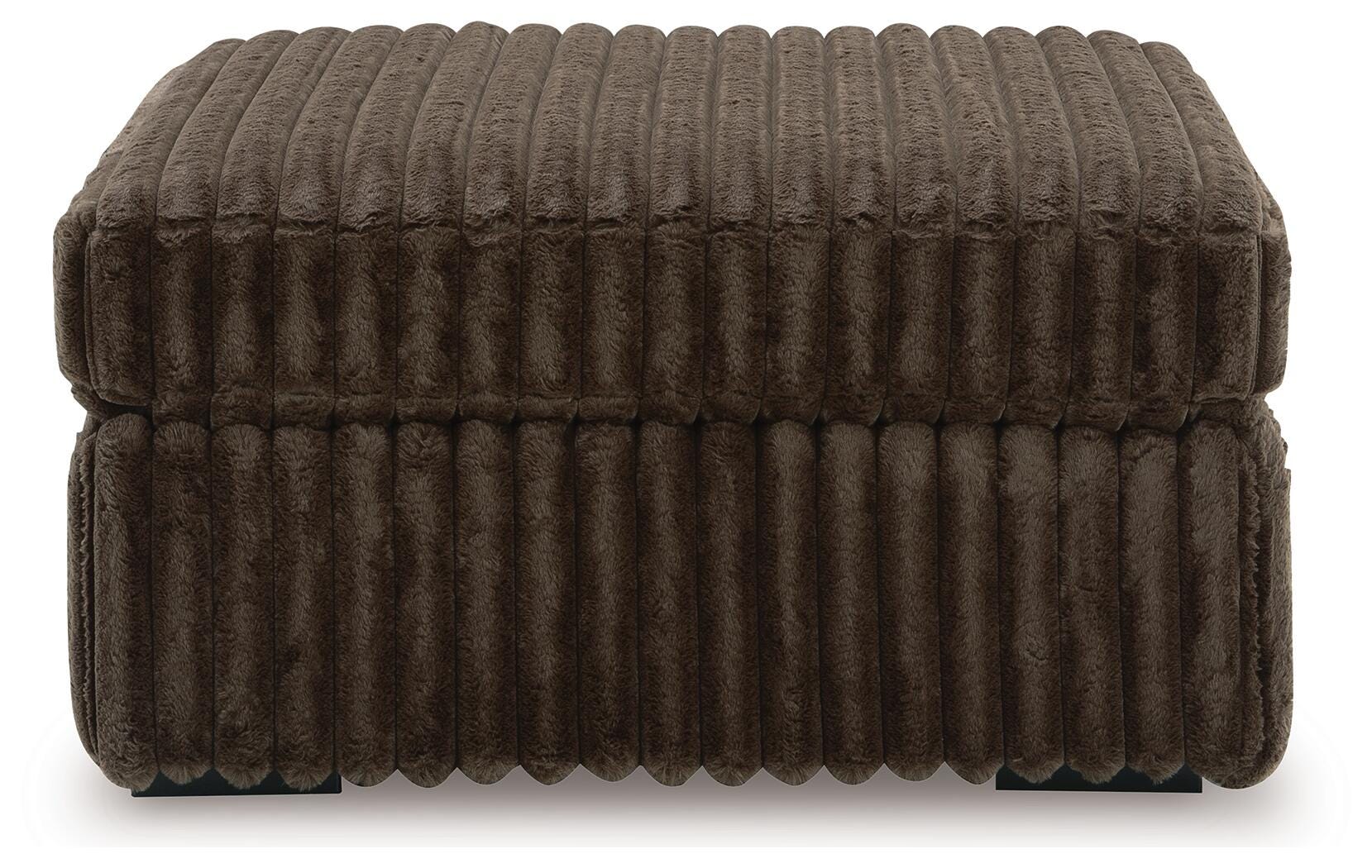 Midnight-Madness Chocolate 3-Piece Sectional, Oversized Chair and Ottoman (Online Special Price)