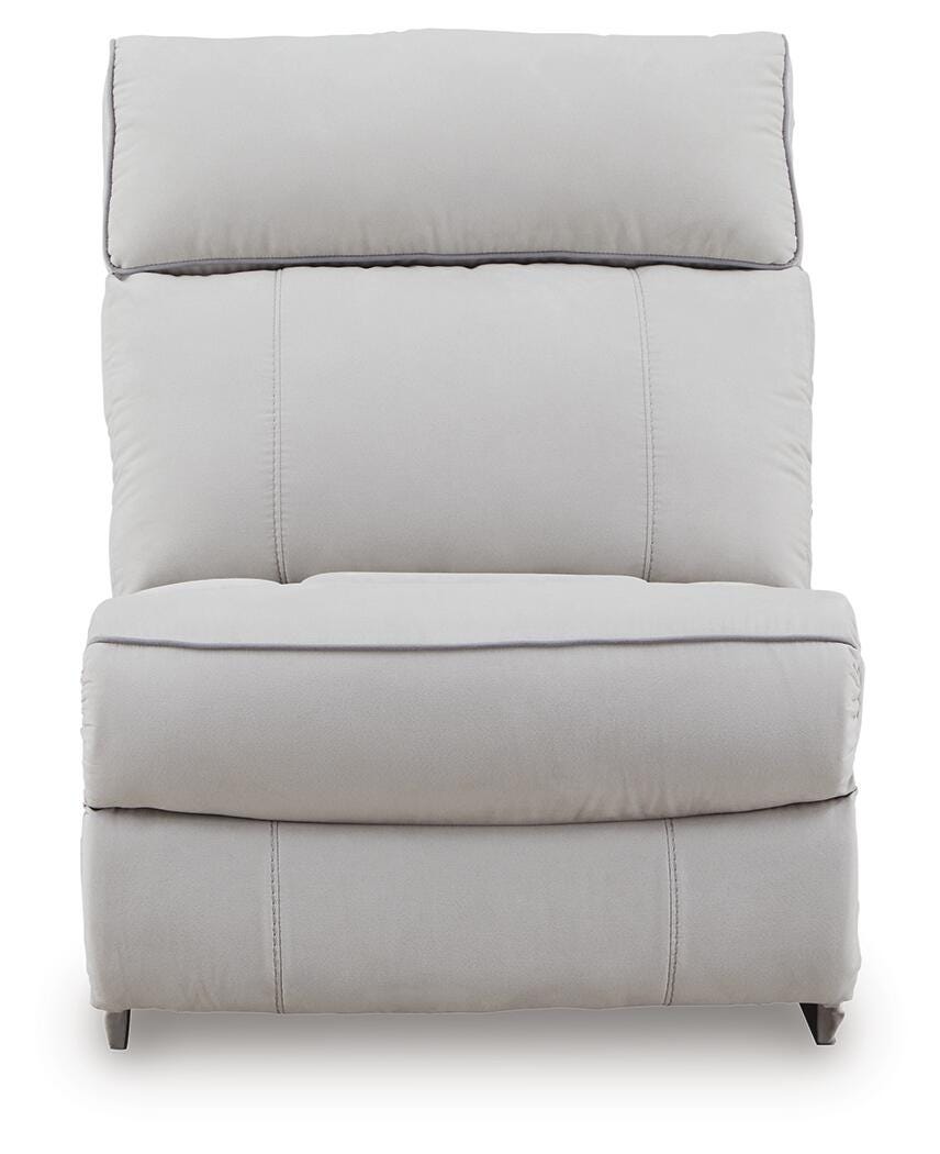 Grafton Pike Pearl/Ash 7-Piece Reclining Sectional with Storage Consoles (Online Special Price)