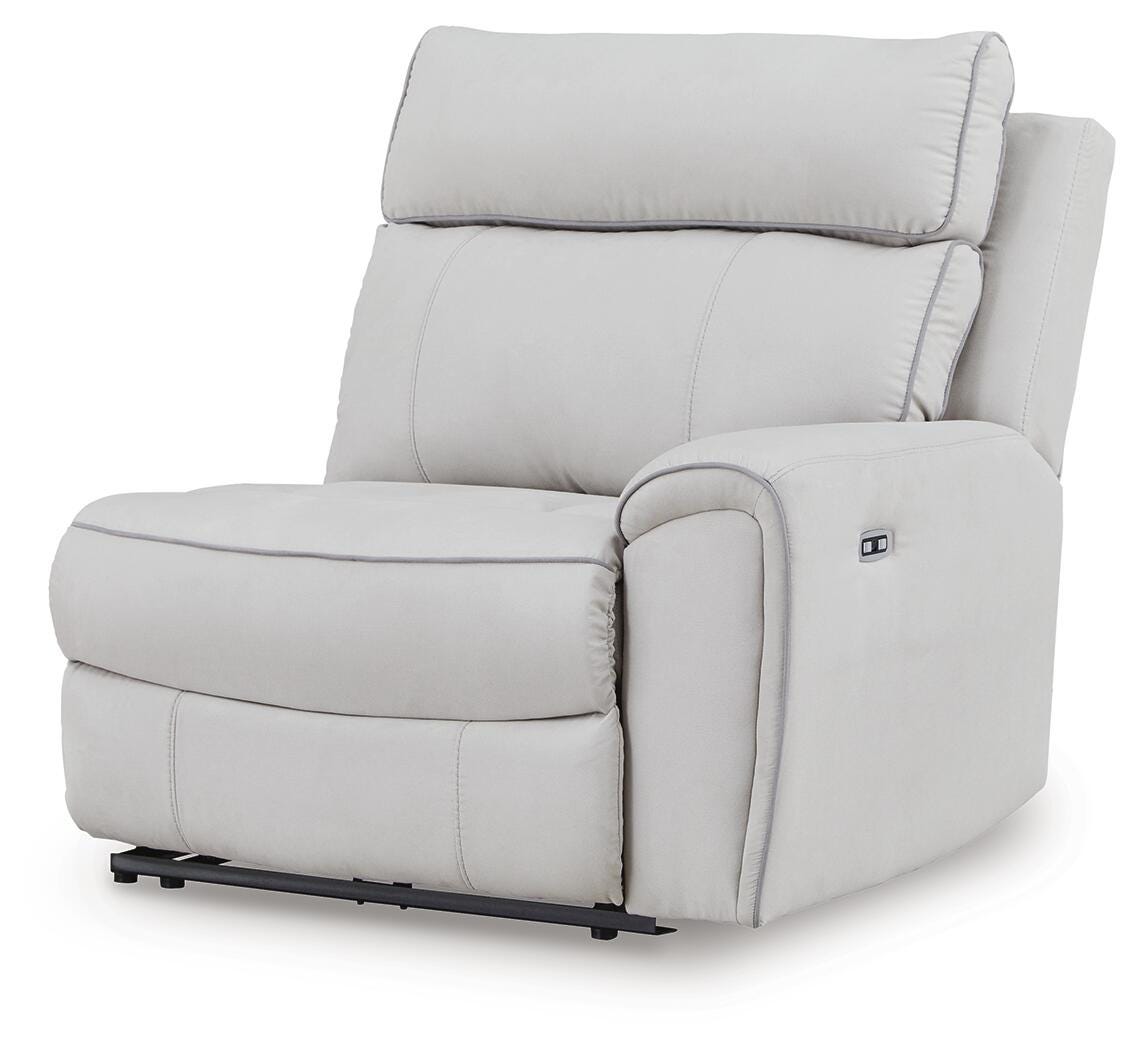 Grafton Pike Pearl/Ash 5-Piece Reclining Sectional with Storage Consoles (Online Special Price)