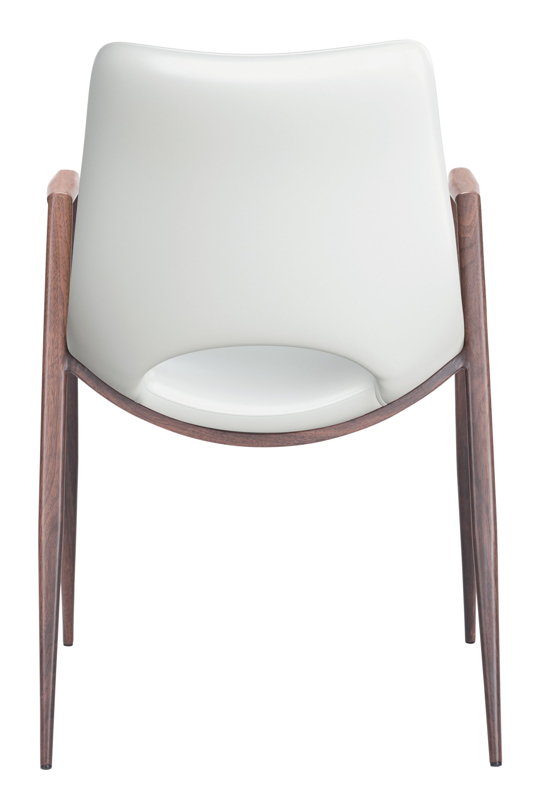 Desi White & Walnut Dining Chair (Set of 2)