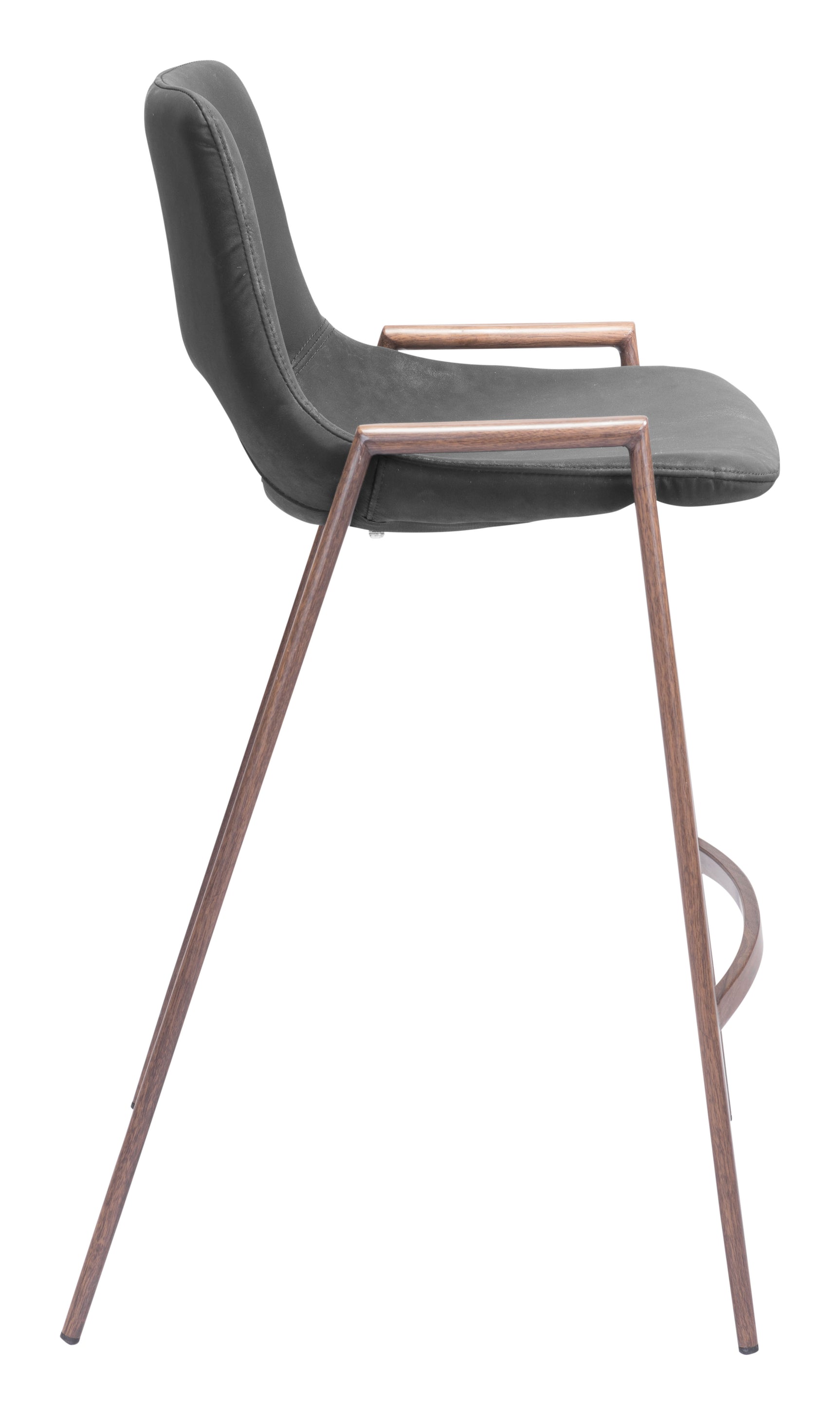 Desi Black & Walnut Counter Stool (Set of 2)