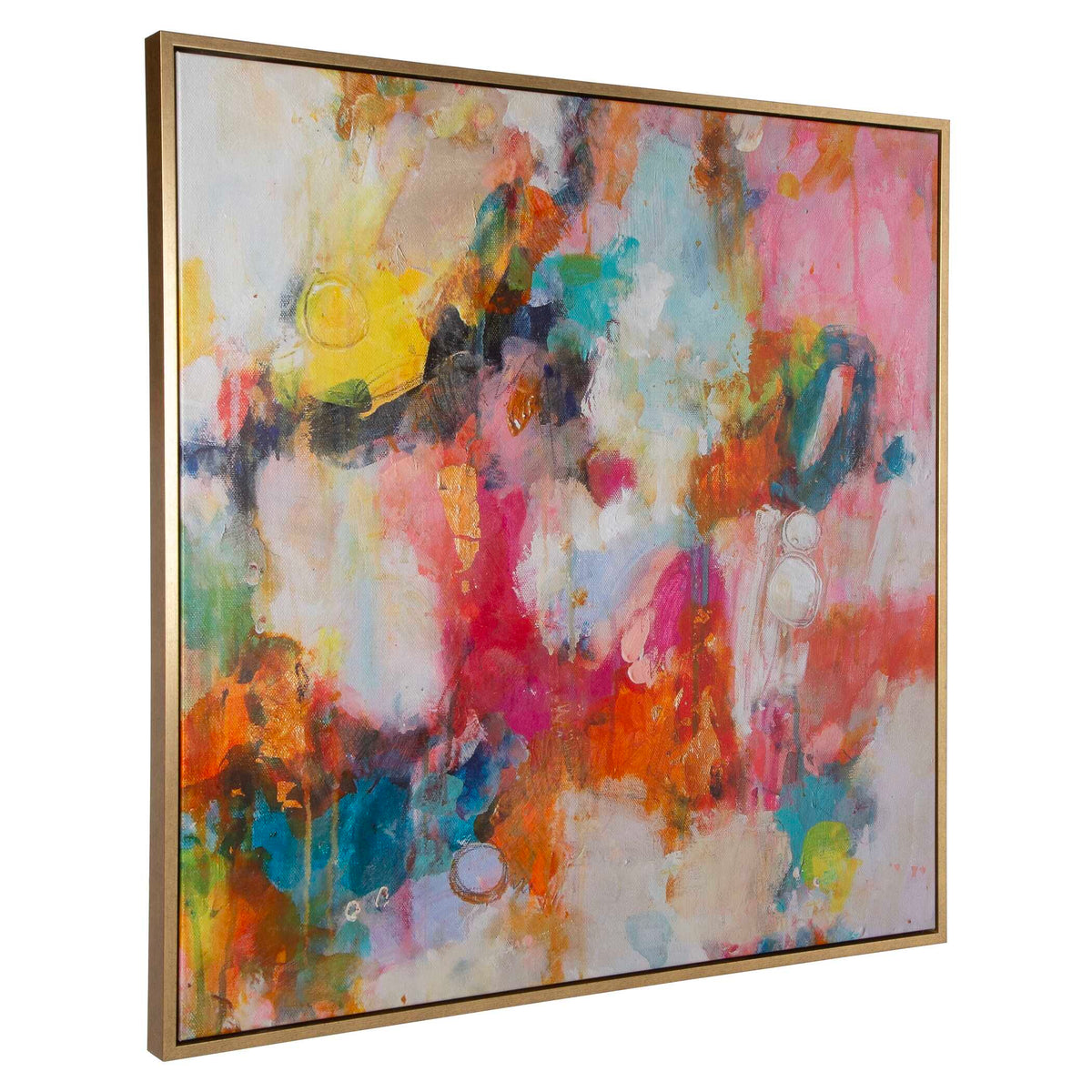A Colorful Mindset Multicolor Framed Abstract Art - Ornate Home
