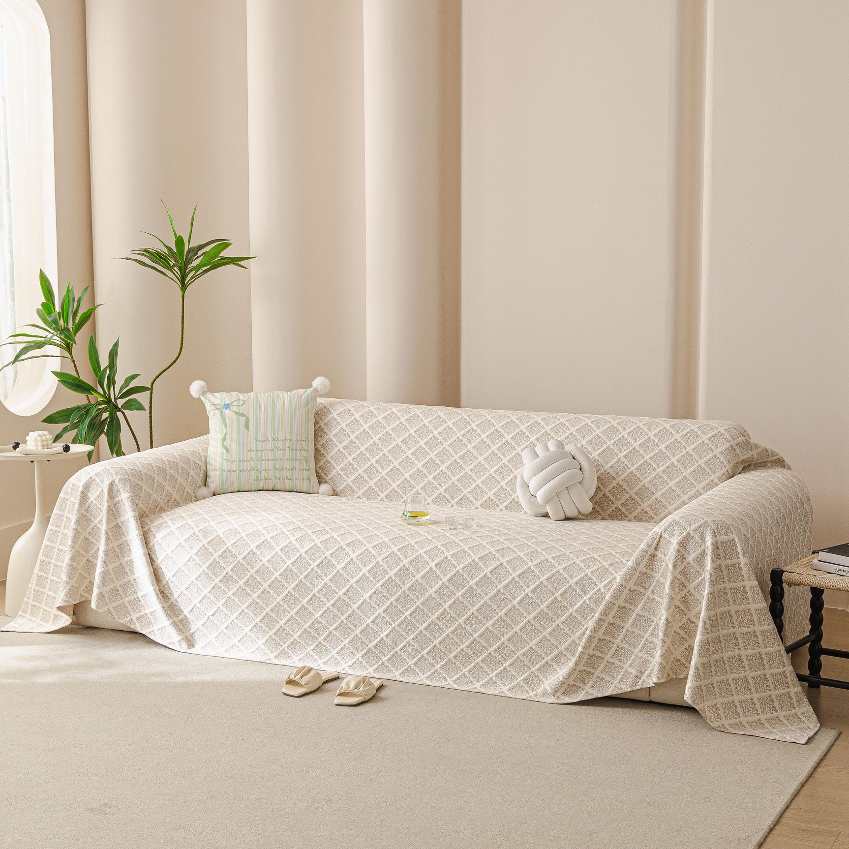 Cooling Couch Cover Throw, Washable Breathable Summer Bed Cover Sofa Protector Covers