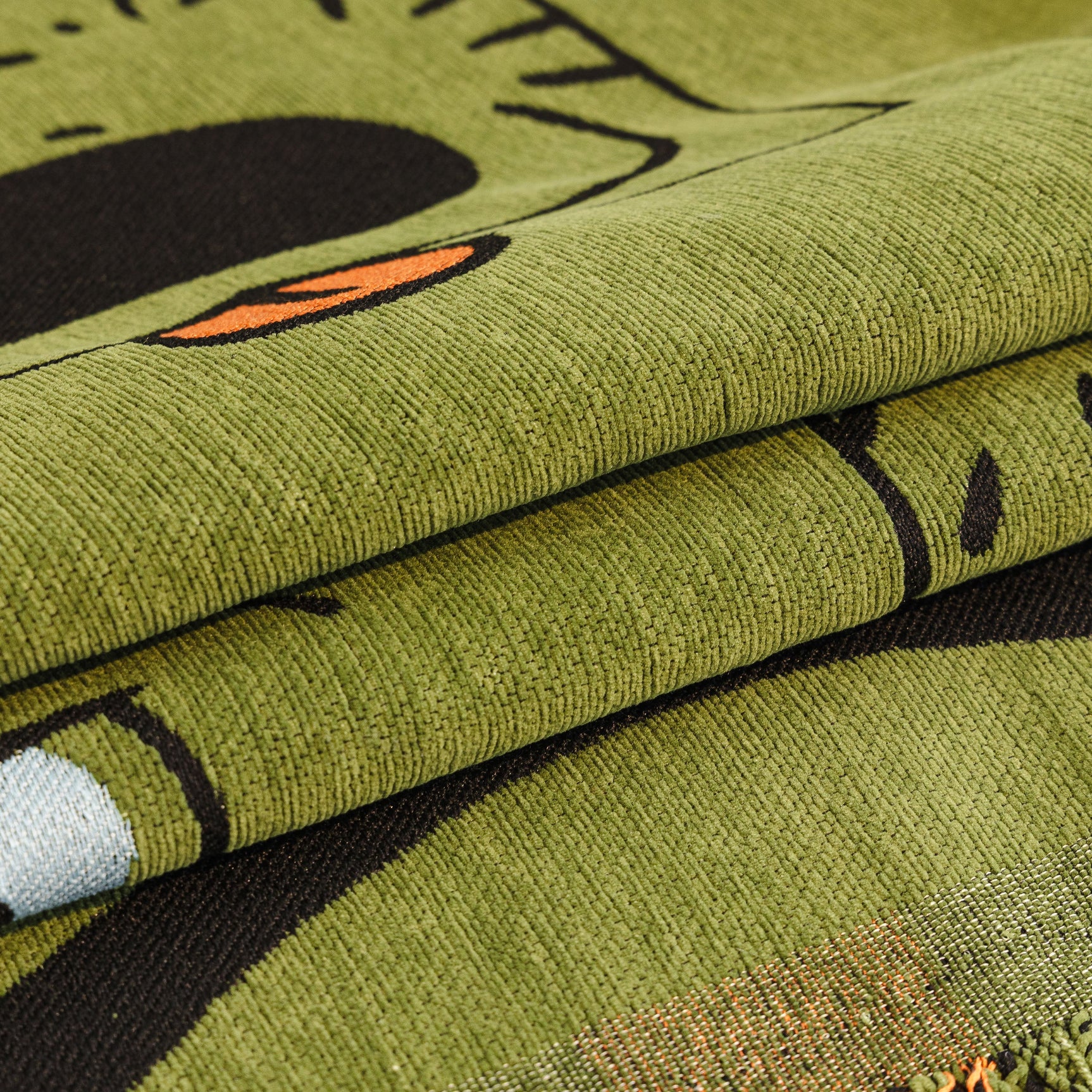 Cute Chenille Couch Cover Throw, Cartoon Soft Washable Sofa Cover for Sectional Sofas
