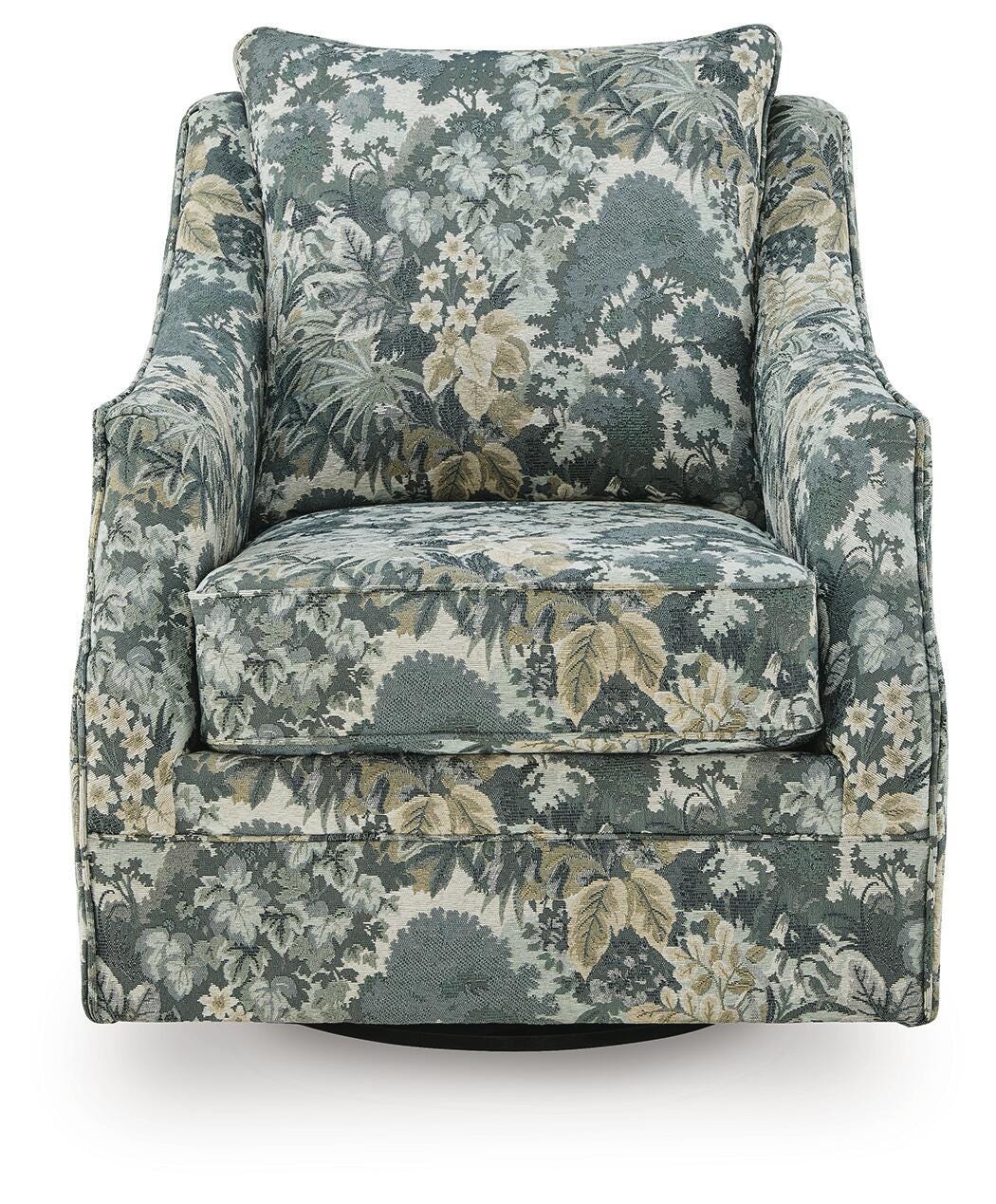 Gubbins Blue/Green/Yellow Swivel Accent Chair (Online Special Price)