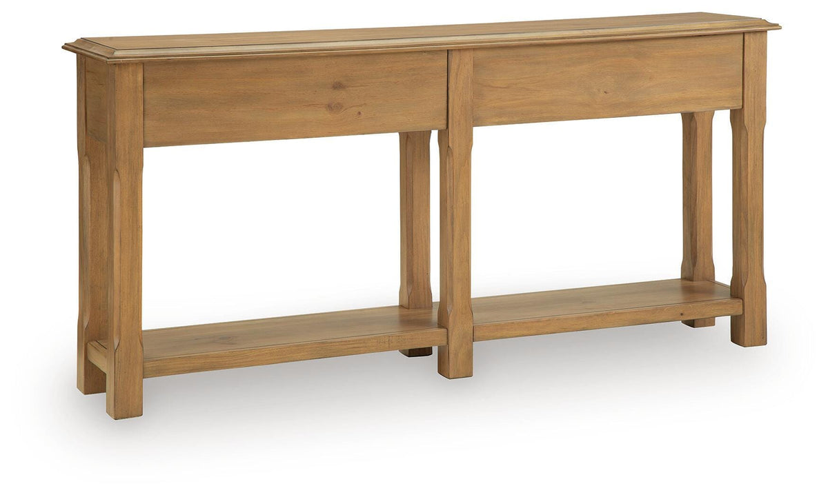 Whitmund Light Brown Console Sofa Table