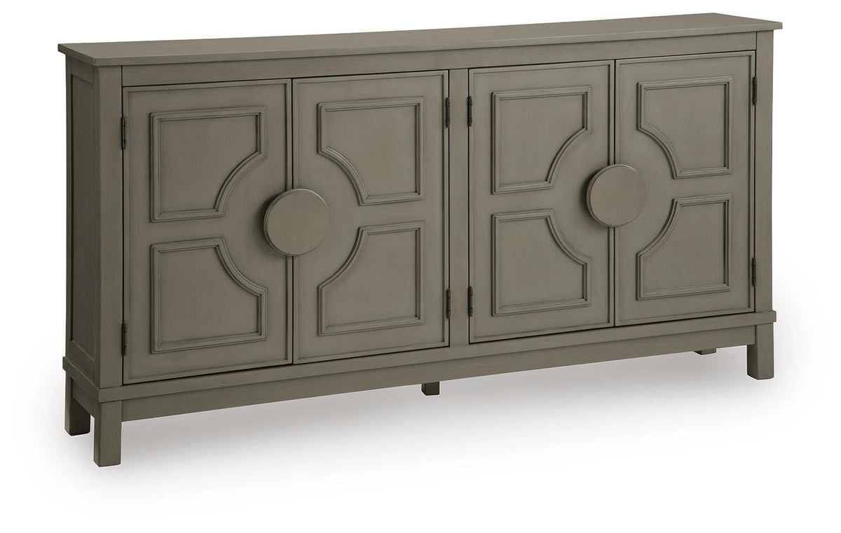 Darlock Warm Gray Accent Cabinet
