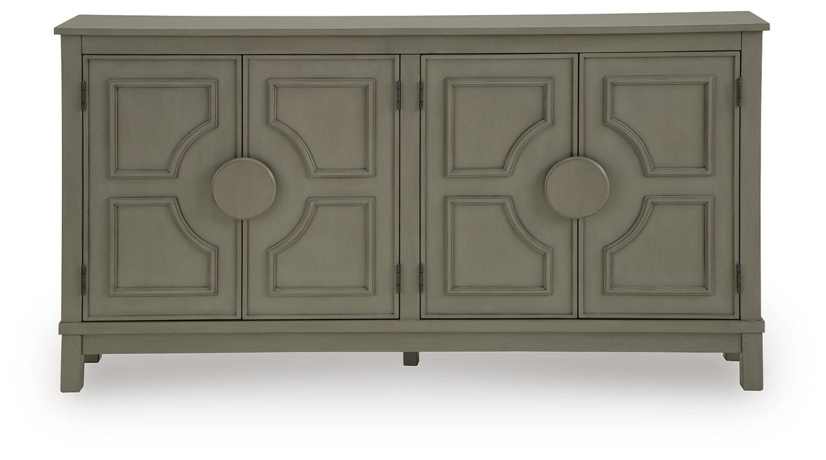 Darlock Warm Gray Accent Cabinet