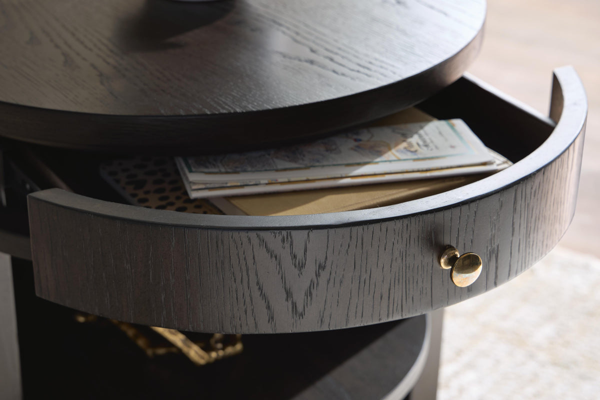 Leighmour Dark Brown Accent Table (Online Special Price)