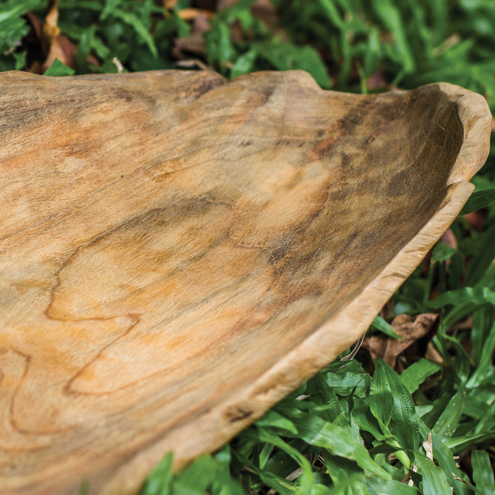 Teak Brown/Woodtone Leaf Bowl