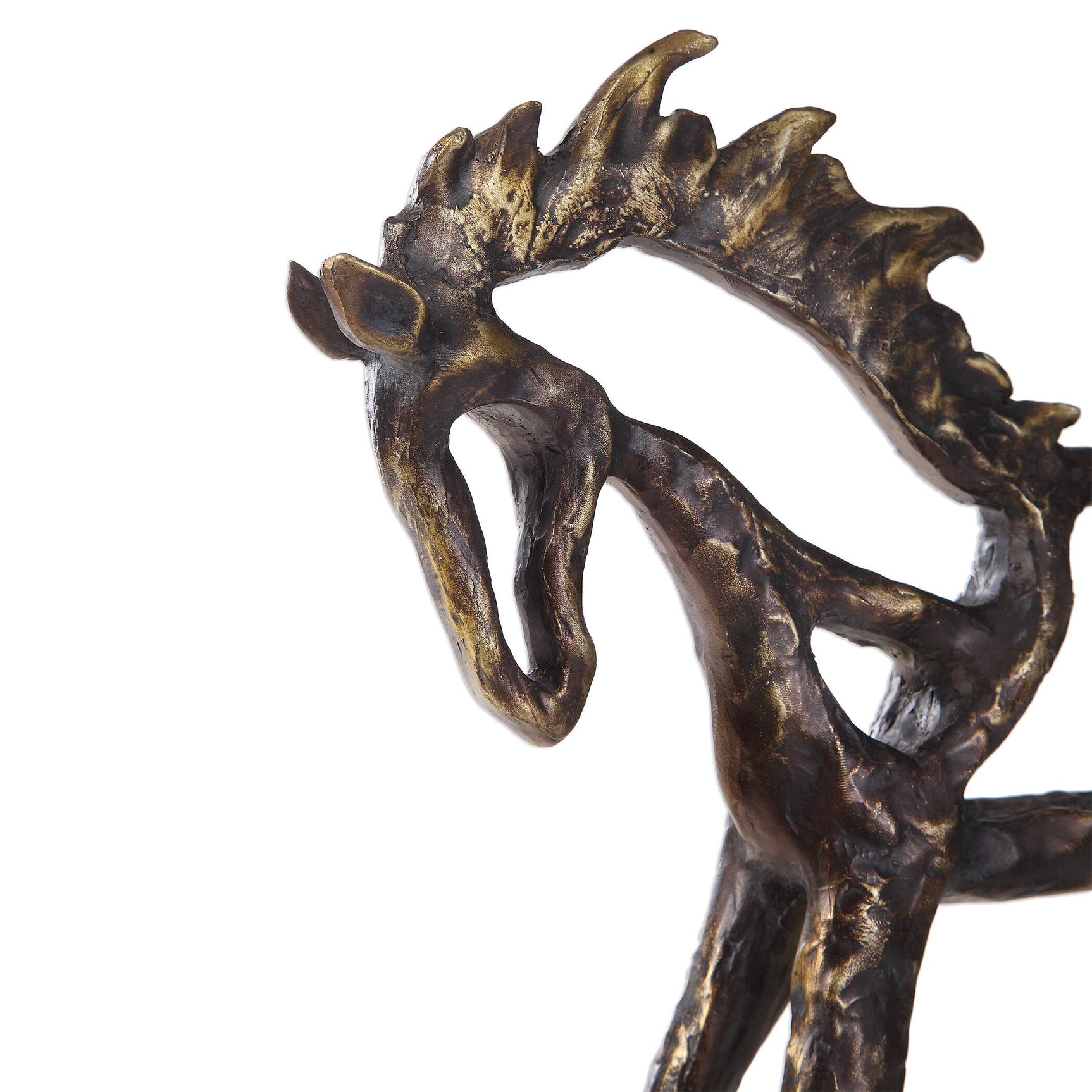 Titan Horse Bronze/Brown/Gray Sculpture