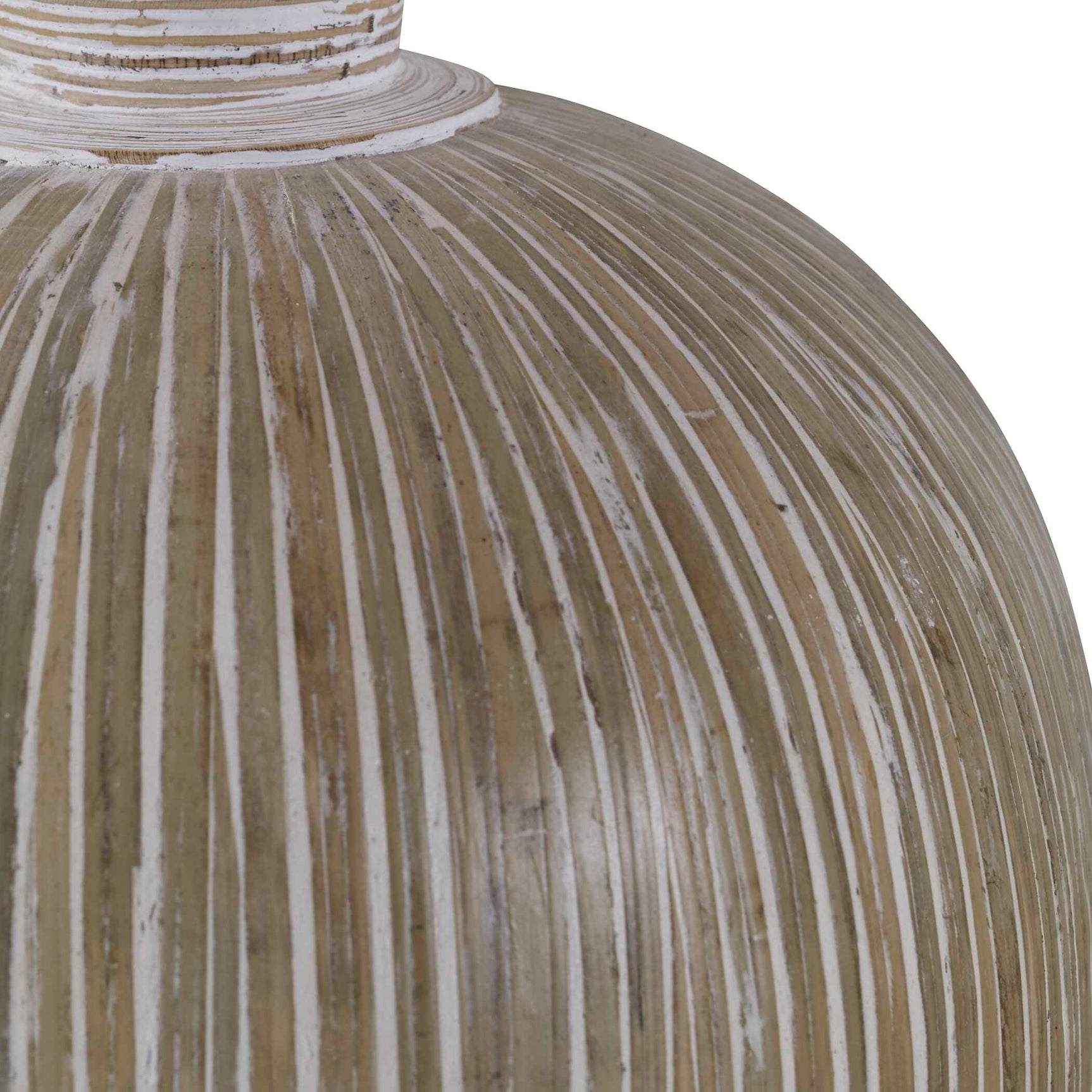 Islander White Washed Vases (Set of 2)