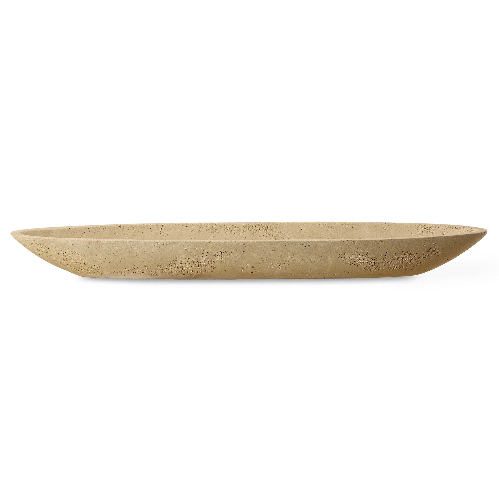 Vessel Ivory Cast Canoe Bowl