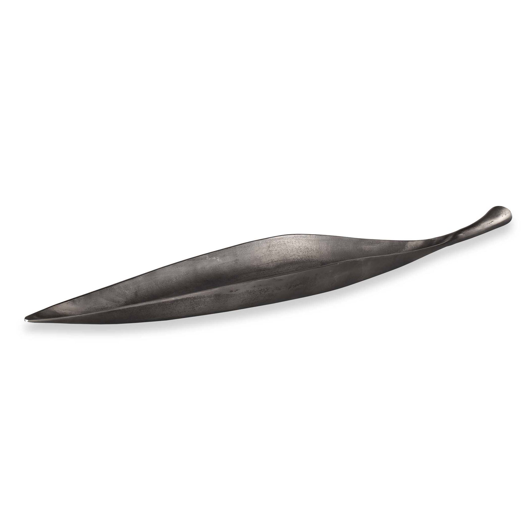 Leaflet Dark Nickel Outdoor Bowl