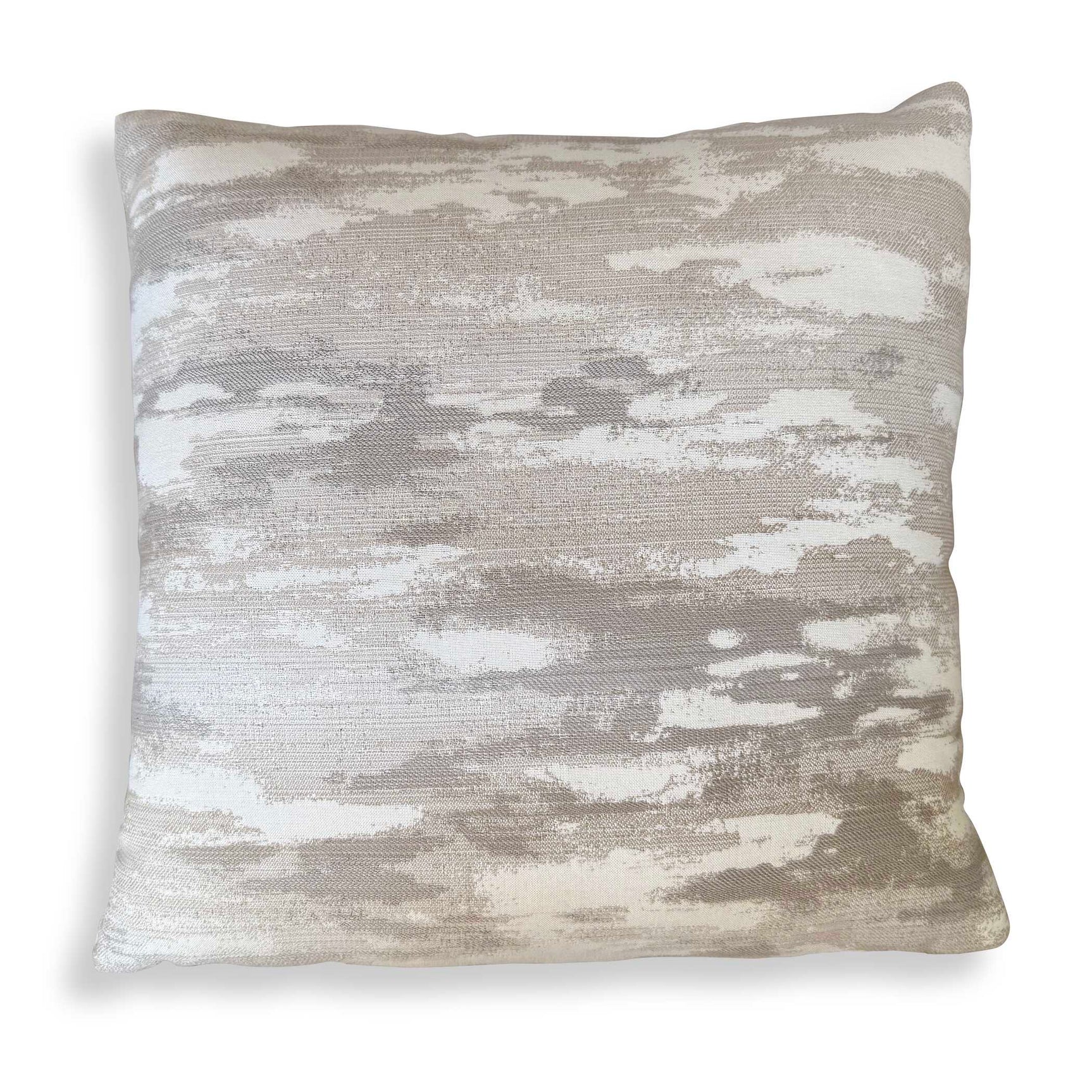 Abstract Waves Brown Outdoor Pillow