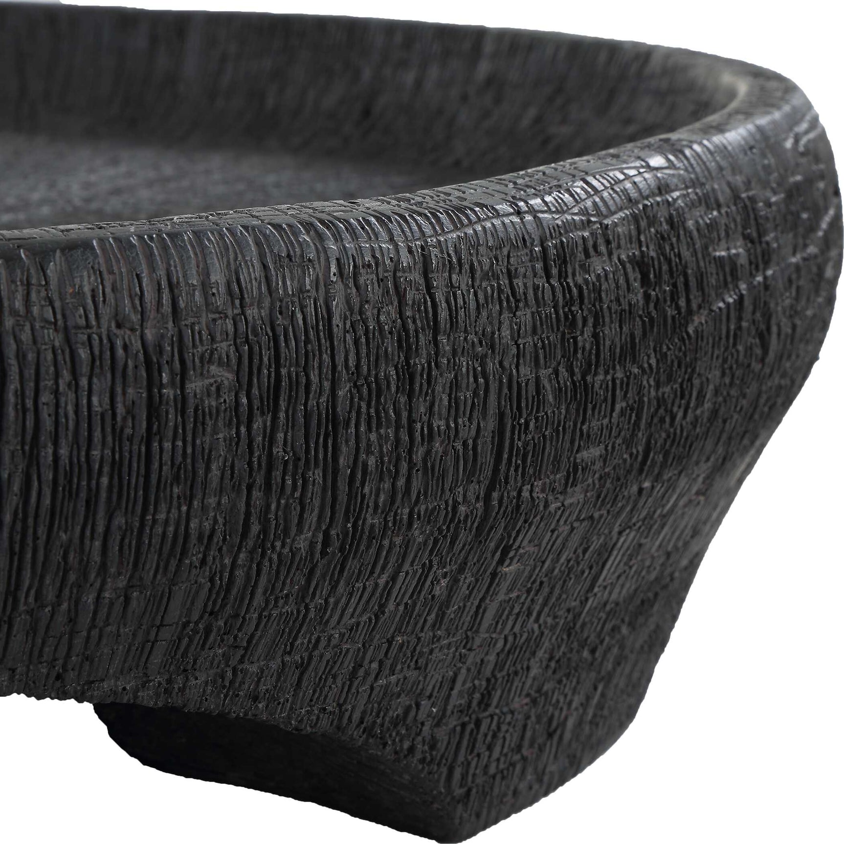 Resonance Black Indoor-Outdoor Resin Bowl