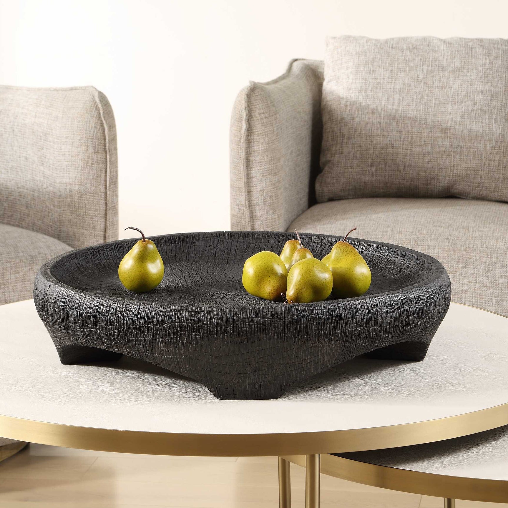 Resonance Black Indoor-Outdoor Resin Bowl
